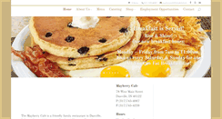 Desktop Screenshot of mayberrycafe.com