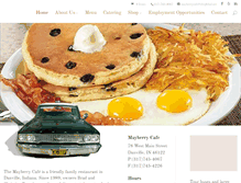 Tablet Screenshot of mayberrycafe.com